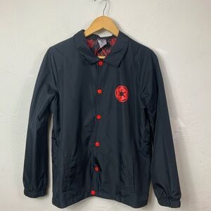 Star Wars CultureFly Darth Vader Coaches Jacket XS Galaxy Box Lined Windbreaker